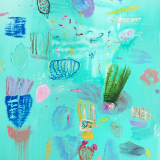 ケン・ドーンの絵画作品　タイトルは、dive-4